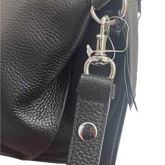 NOT FOR SALE New! Rebecca Minkoff Medium Keith
Flap Suede & Leather Satchel
BLAC - Picture 14 of 16